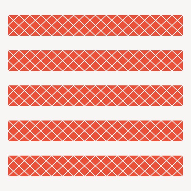 Conjunto de patrones sin fisuras de vector de ilustrador de pincel de cuadrícula