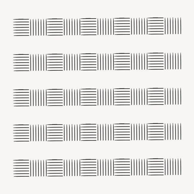 Conjunto de patrones sin fisuras de vector de pincel de ilustración de patrón de tinta