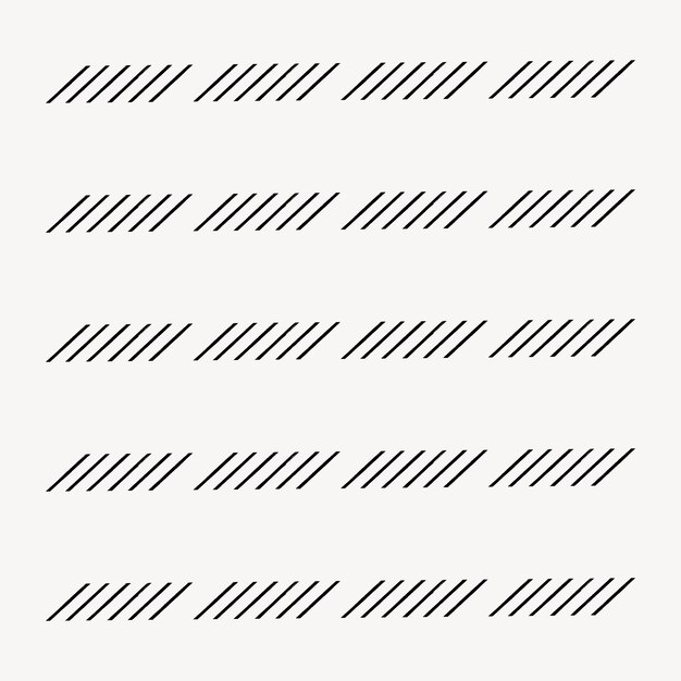 Conjunto de patrones sin fisuras de vector de pincel de ilustración de patrón de tinta