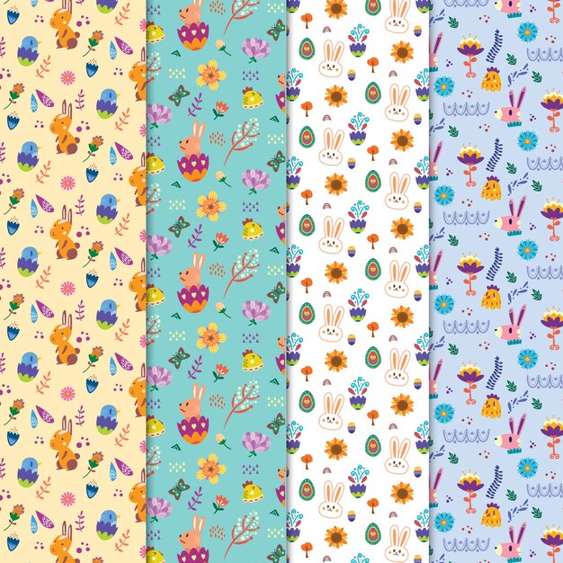Conjunto de patrones lindos de pascua