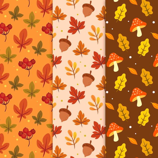 Conjunto de patrones de otoño