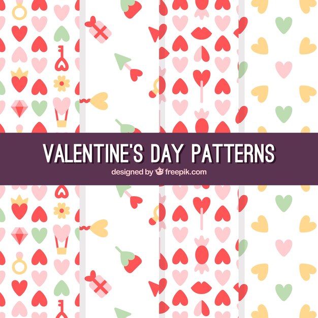 Conjunto de patrones para san valentin
