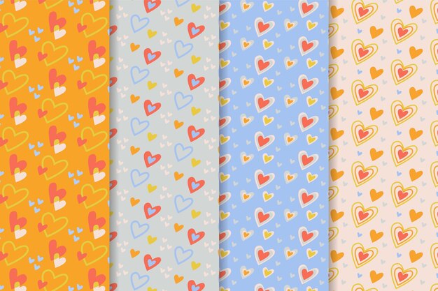 Conjunto de patrones de San Valentín