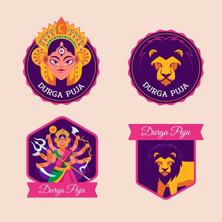 Vector gratuito conjunto de pegatinas de estilo de vida indio