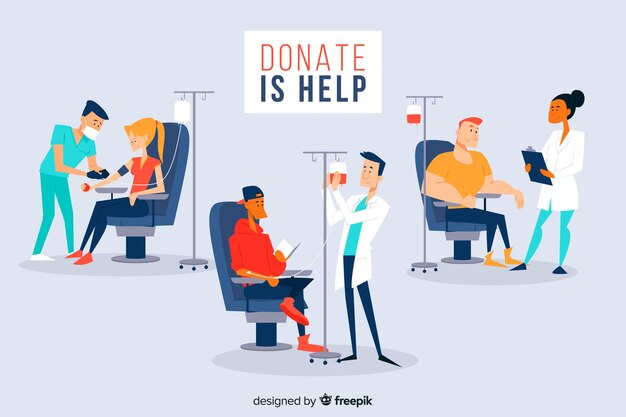 Conjunto de personas que donan sangre