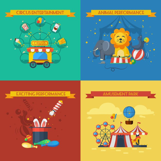 Conjunto plano de circo