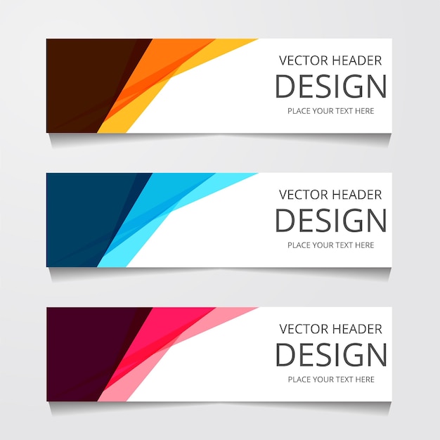 conjunto de plantilla de banner de diseño de negocios global moderno