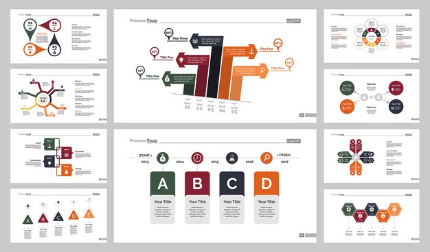 Conjunto de plantillas de diapositivas de Ten Marketing Charts