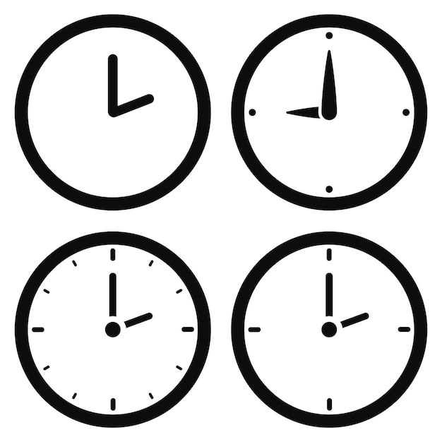 Conjunto de relojes de glifo