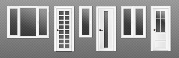 Conjunto de renderizado de ventanas realistas