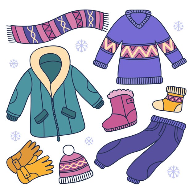 Conjunto de ropa de invierno acogedora