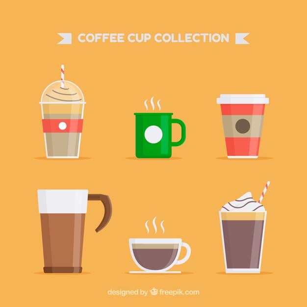 Conjunto de seis tazas de café