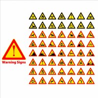 Vector gratuito conjunto de señales de advertencia