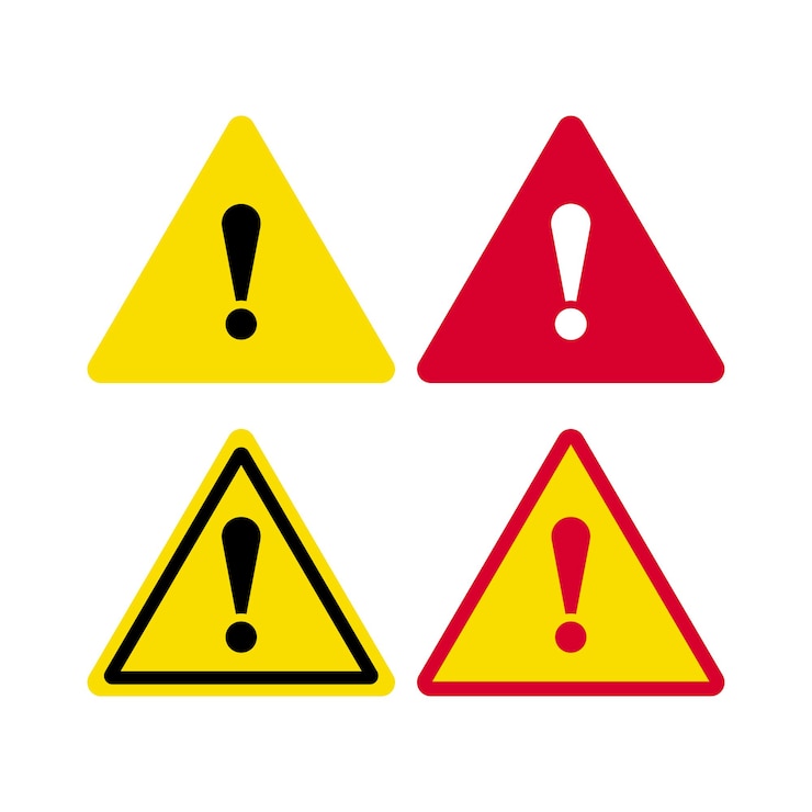 Vector gratuito conjunto de señales de advertencia