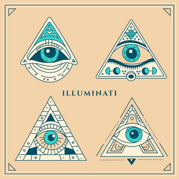 Conjunto de símbolos Illuminati