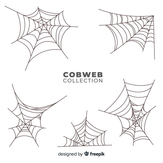Conjunto de telarañas de halloween