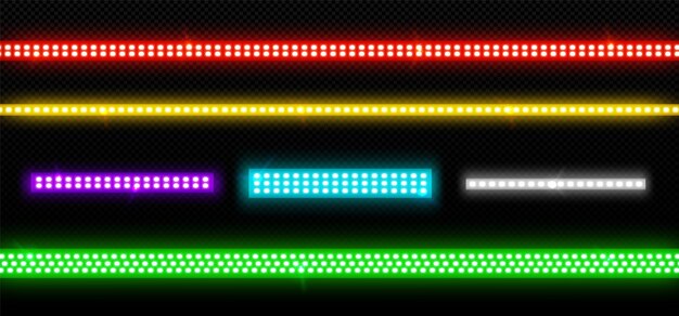 Conjunto de tiras de luz con led de neón