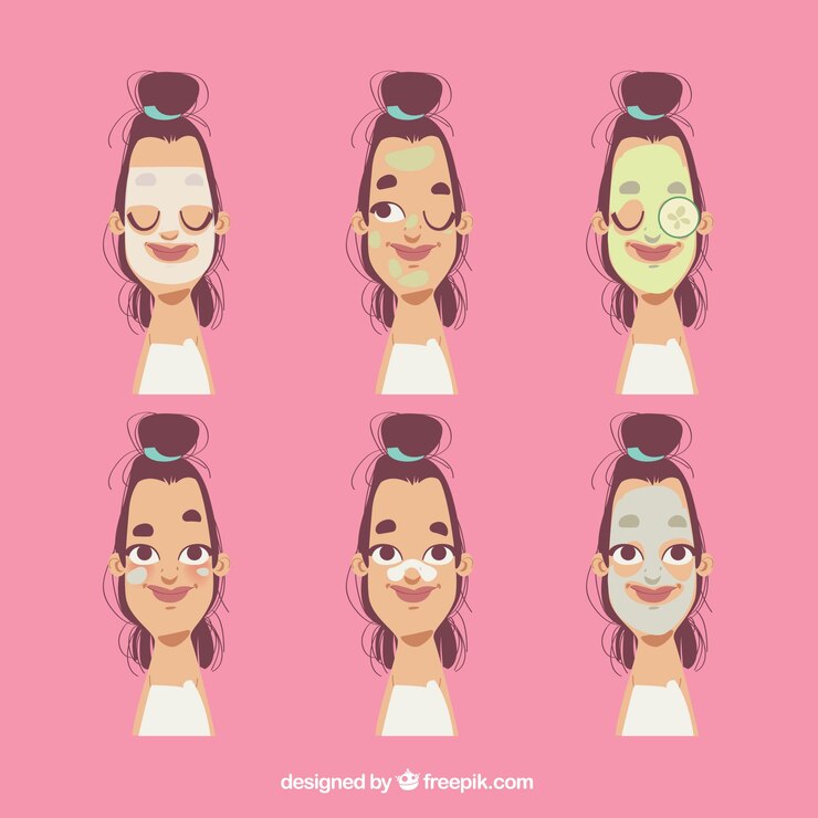 Vector gratuito conjunto de tratamientos de spa