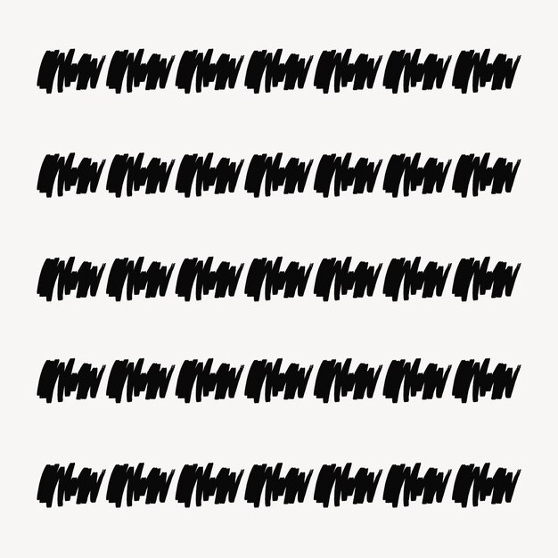 Conjunto de vector de ilustrador de trazo de pincel de patrón de tinta transparente