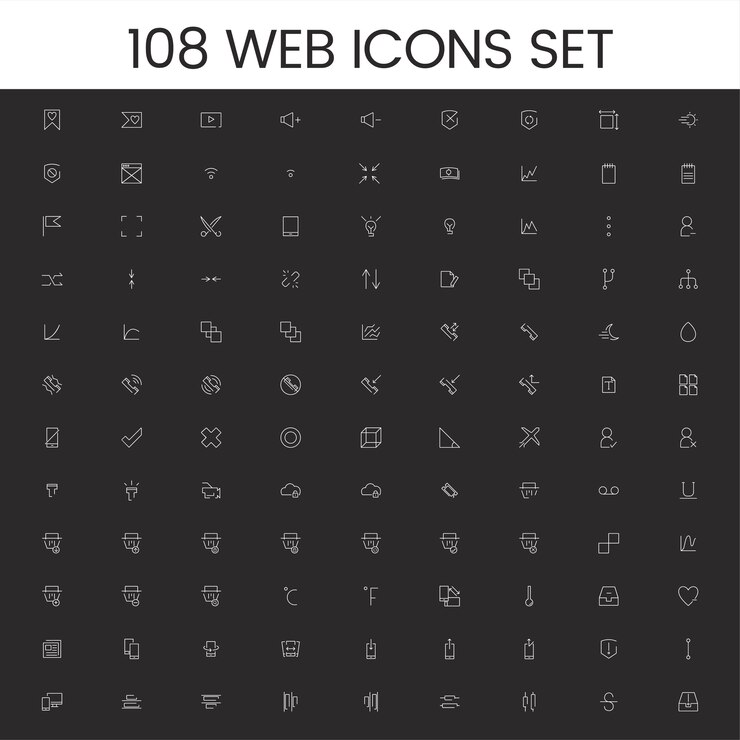Vector gratuito conjunto de vectores de iconos de computadora