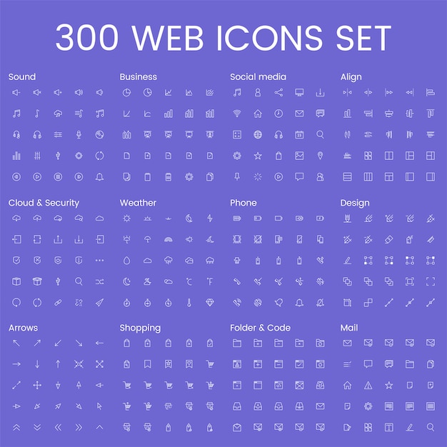 Conjunto de vectores de íconos de computadora