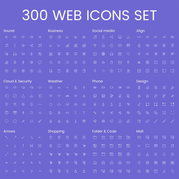 Conjunto de vectores de íconos de computadora