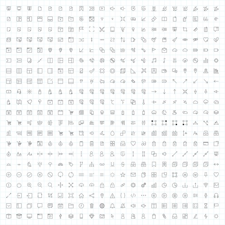 Vector gratuito conjunto de vectores de iconos de computadora