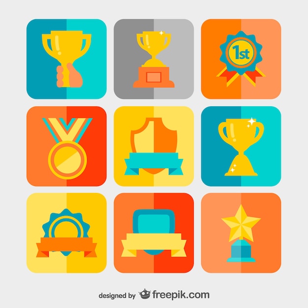 Conjunto de vectores de trofeos