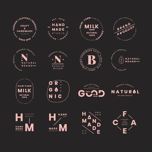 Conjuntos de logos de marca