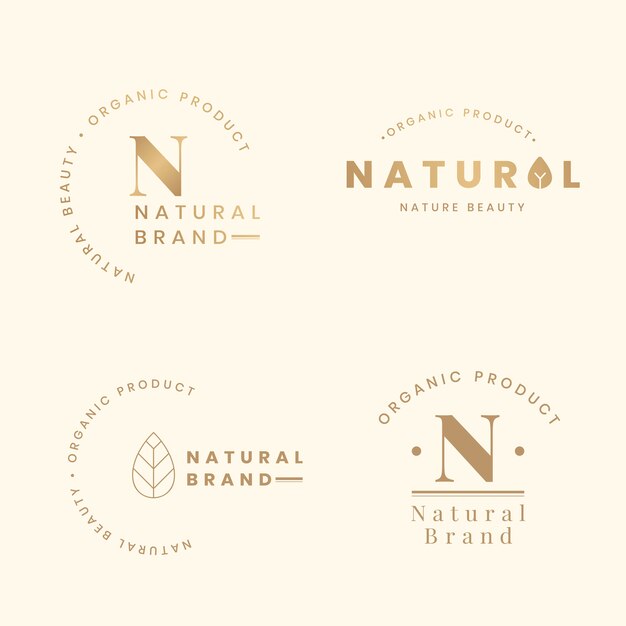Conjuntos de logotipos naturales
