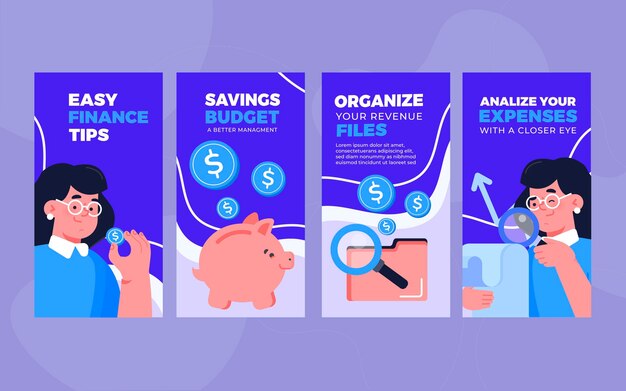 Consejos de finanzas historias de instagram