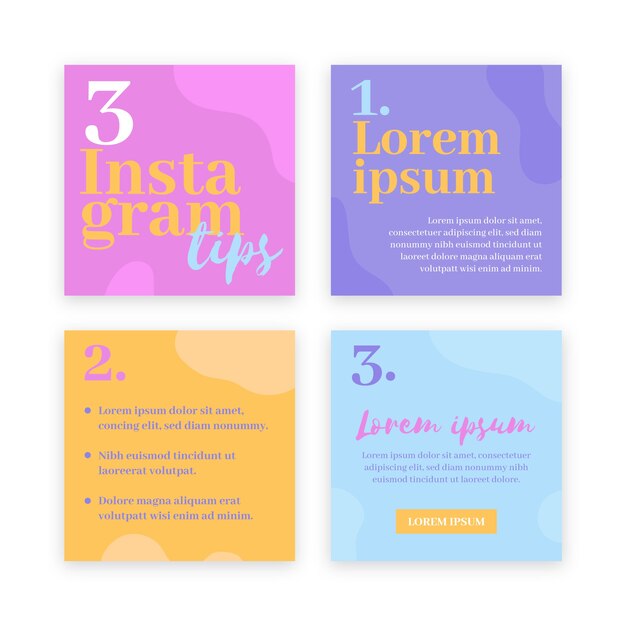 Consejos instagram post pack