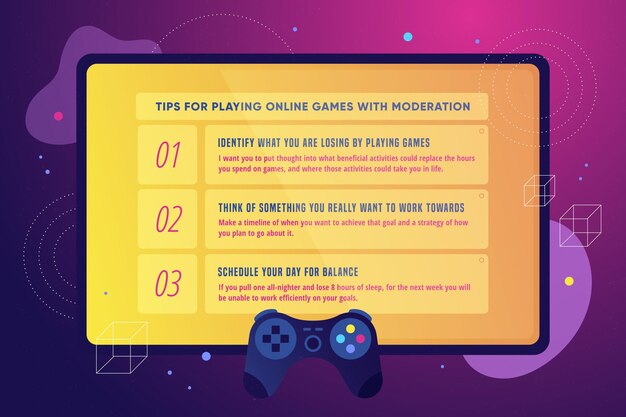 Consejos para jugar juegos en línea con moderación