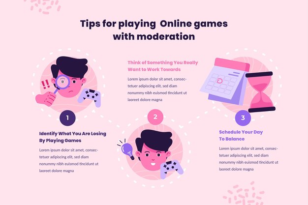 Consejos para jugar juegos en línea con moderación