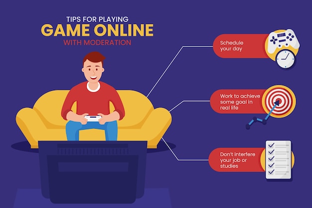 Consejos para jugar juegos en línea con moderación