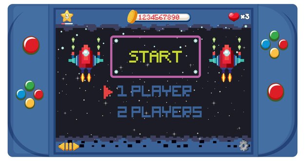 Consola de juegos portátil aislada