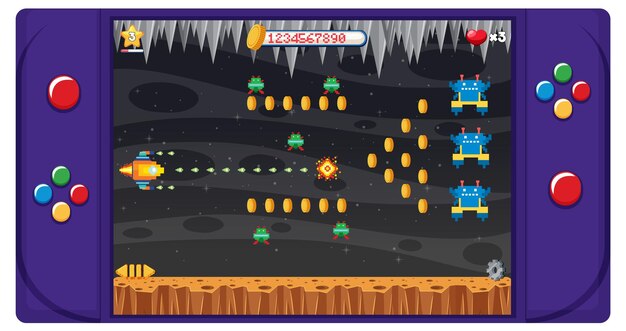 Consola de juegos portátil aislada