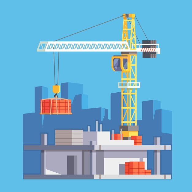 Construcción de una casa de construcción o un rascacielos
