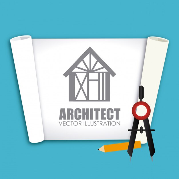 Construcción sobre blanco