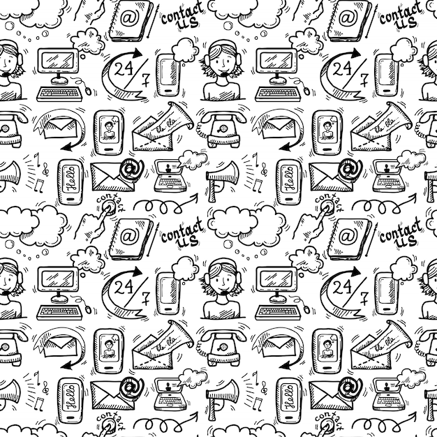 Contáctanos icons sketch