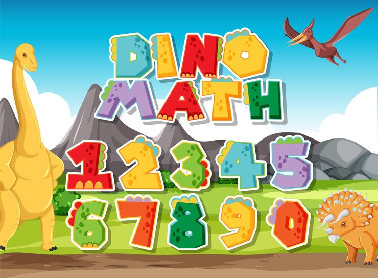 Vector gratuito contando el número del 0 al 9 para niños