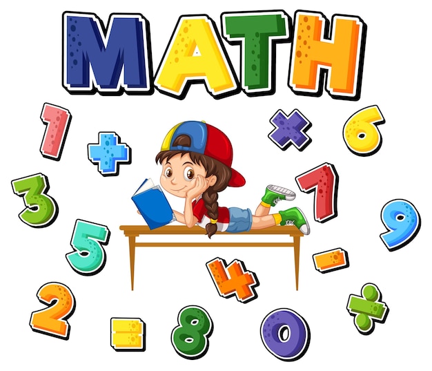 Contando números del 0 al 9 y símbolos matemáticos