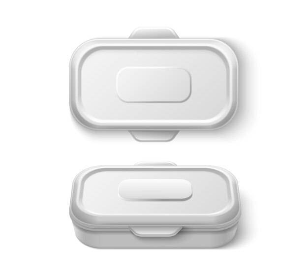 Contenedor de alimentos de plástico