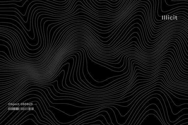 Contorno abstracto dibujado a mano en el fondo