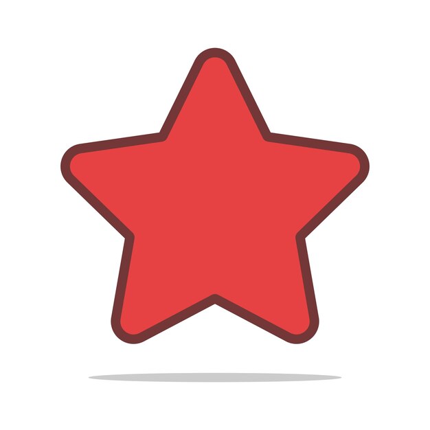 Contorno de estrellas en rojo
