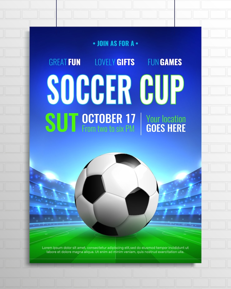 Vector gratuito copa de fútbol