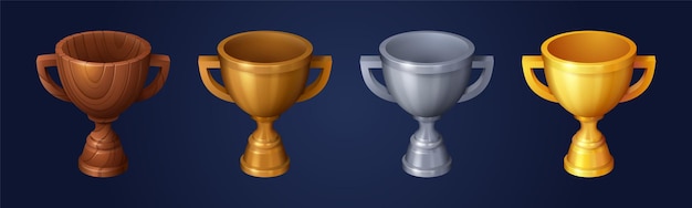 Copa trofeo cáliz evolución juego accesorios iconos