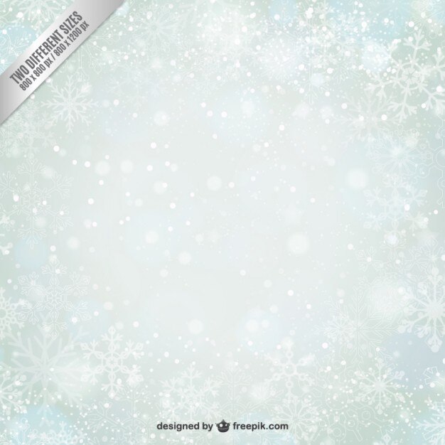 copos de nieve brillantes difuminados