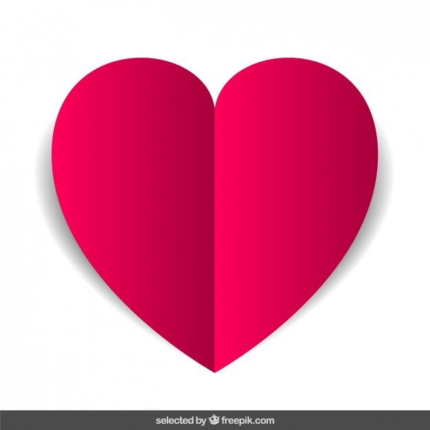 Corazón Diseño plano