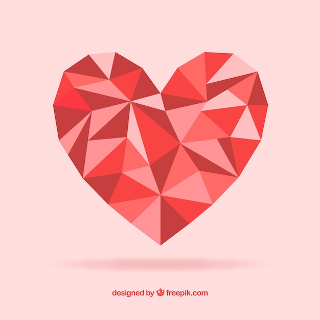 Corazón poligonal